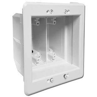 2 gang recessed electrical box|2 gang electrical outlet box.